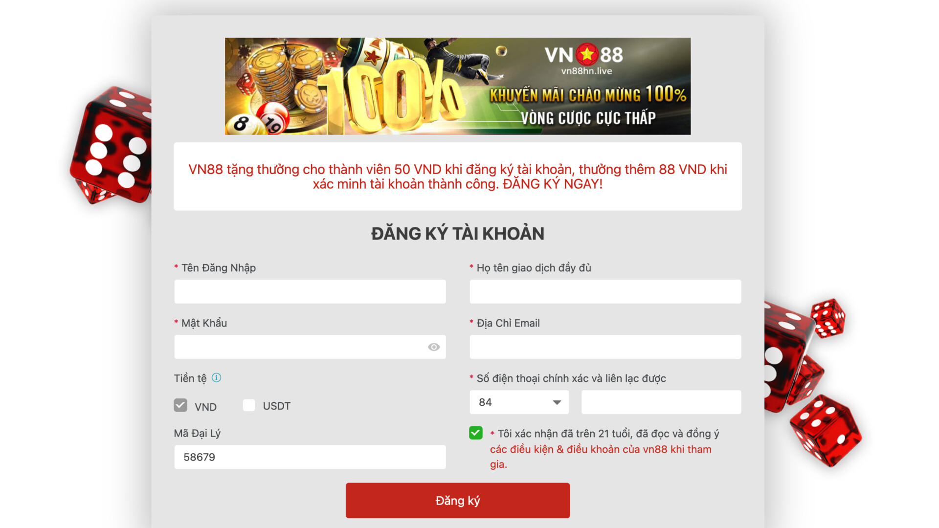 Đăng ký VN88 để khám phá những sảnh casino độc đáo nhất