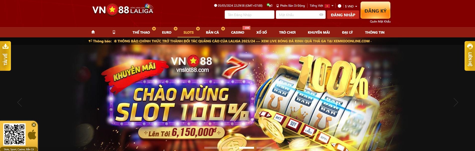 Hướng dẫn các bước chơi Slot VN88 đơn giản, nhanh chóng nhất